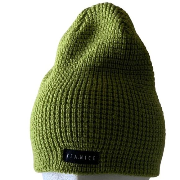 Yea Nice Beanie Unisex One Size Acrylic Knit Textured Winter Hat Skull Cap - Picture 1 of 14